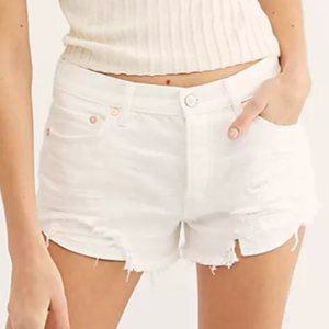Free People Loving Good Vibrations Denim Shorts